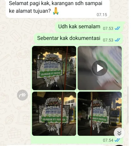 Pengiriman Papan Bunga Selamat Gondrong