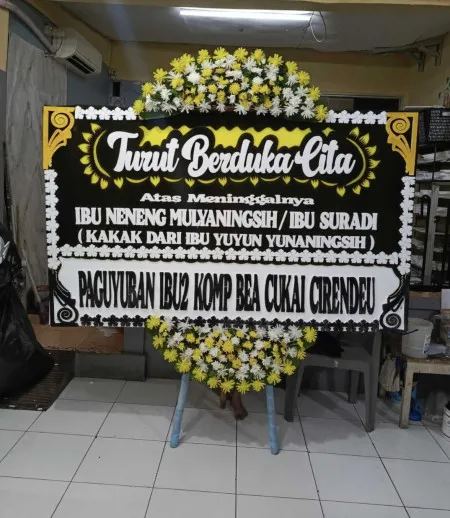 Papan Bunga Duka Gondrong